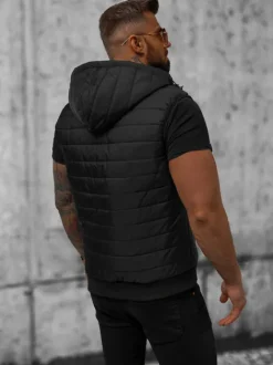 Hot Herren Weste JS/MY88 Herren Kapuzenwesten | Steppwesten