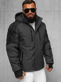 Sale Herren Winterjacke Anthrazit JS/91M9902/105Z Herren Winterjacken | Jacken