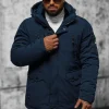 Online Herren Winterjacke Dunkelblau JS/5M718/215 Herren Winterjacken | Jacken