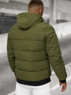 Best Herren Winterjacke Leichtes-Khaki JS/31M5023/62 Herren Steppjacken | Winterjacken