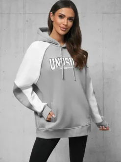 Fashion Kapuzenpullover O/SWE23027 Damen Sweatshirts Mit Print