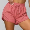 New Sportshorts für Damen Dunkelcoral JS/XY24015S Damen Trainings Shorts