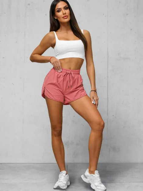 New Sportshorts für Damen Dunkelcoral JS/XY24015S Damen Trainings Shorts