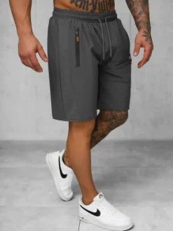 Sale Sportshorts für Herren Anthrazit JS/12K1803/5 Herren Sportshorts