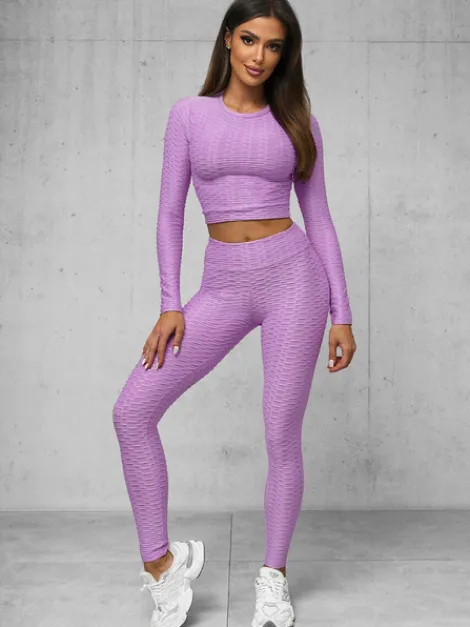 New Zweiteiliges Trainingsanzug-Set O/22060Z Damen Fitness | Fitnessanzüge Ohne Motiv
