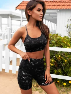 Outlet Zweiteiliges Trainingsanzug-Set O/XL015/1Z Damen Fitness | Fitnessanzüge Mit Motiv