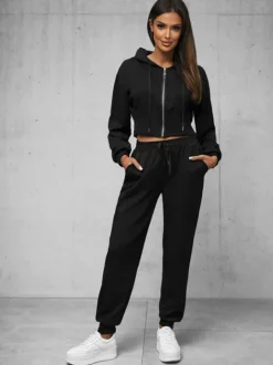 Fashion Zweiteiliges Trainingsanzug-Set O/XYS3225 Damen Trainingsanzüge Mit Reißverschluss | Trainingsanzüge Mit Kapuze