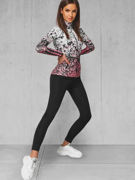 New Zweiteiliges Trainingsanzug-Set O/20401Z Damen Fitness | Fitnessanzüge Mit Motiv