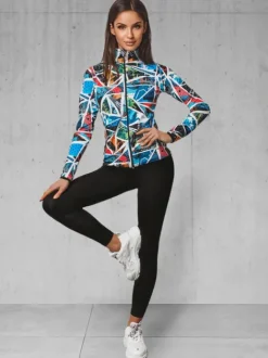 Clearance Zweiteiliges Trainingsanzug-Set O/22095Z Damen Fitness | Fitnessanzüge Mit Motiv