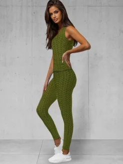 Fashion Zweiteiliges Trainingsanzug-Set JS/YW88037/7Z Damen Fitness | Fitnessanzüge Ohne Motiv