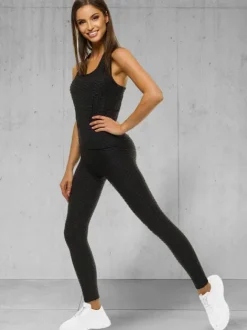 Clearance Zweiteiliges Trainingsanzug-Set JS/YW88037/1 Damen Fitness | Fitnessanzüge Ohne Motiv